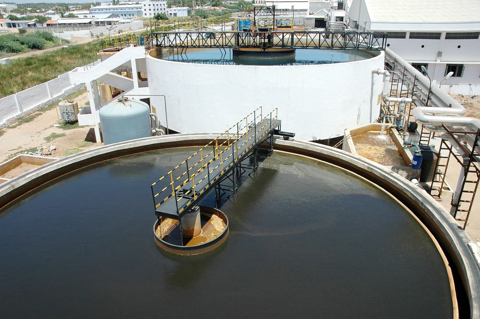 Effluent treatment tanks at Royal Classic Mills